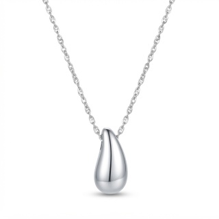 Naszyjnik gładka kropla wody